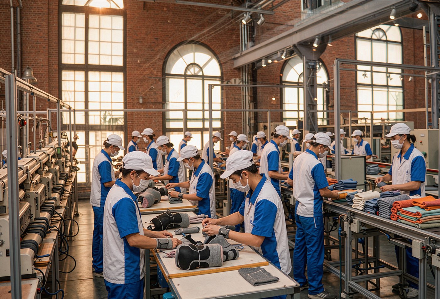 MEDK fitness support gear factory production line