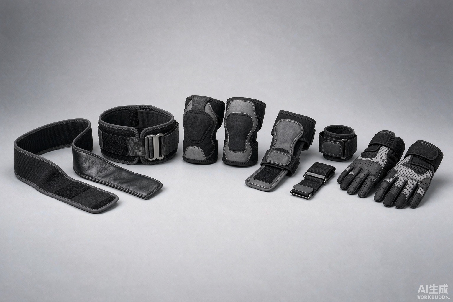 Other support gear: custom support gear and fitness gloves